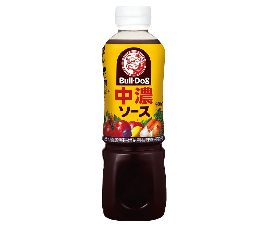 リサイクルPET樹脂を使用したボトルに変更したブルドックソース