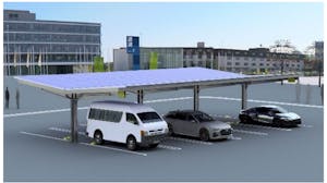 イオンモールのソーラーカーポートイメージ