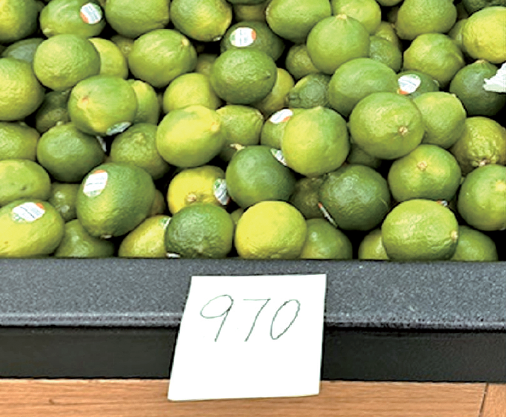 ウォルマートの青果売場の棚卸