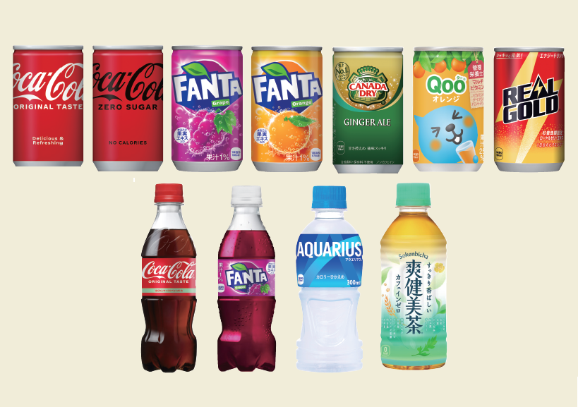 コカ・コーラのミニ缶とミニPET