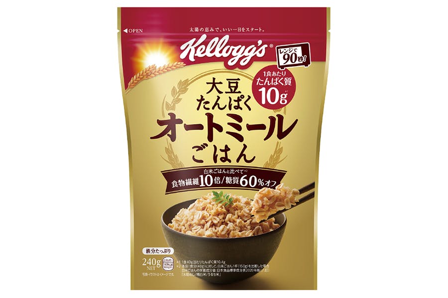 日本ケロッグ「大豆たんぱく オートミールごはん」