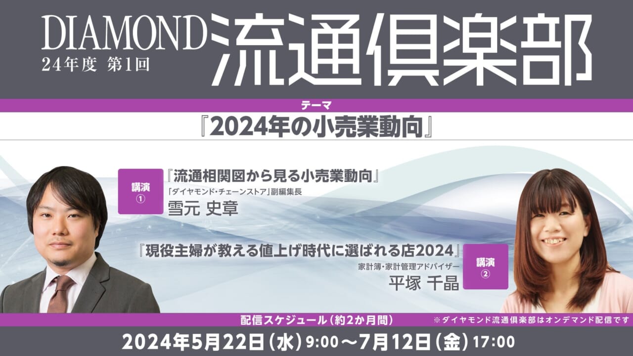 2024年度　第1回ダイヤモンド流通倶楽部　テーマ「2024年の小売業動向」画像