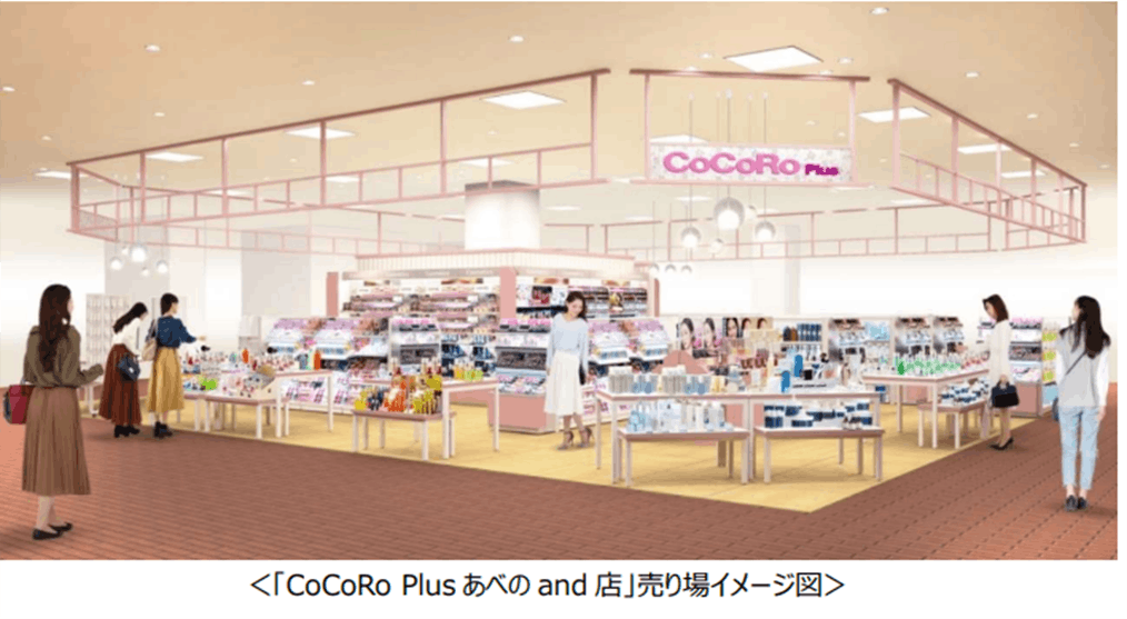 「CoCoRoPlus あべの and 店」売場イメージ