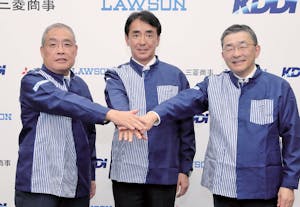 ローソン、三菱商事、KDDI代表