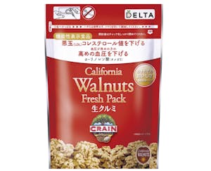 カリフォルニア産くるみで「初」の機能性表示食品が登場~ひとつかみ(28g)のくるみが悪玉(LDL)コレステロール値と、血圧が高めの方の血圧を低下~
