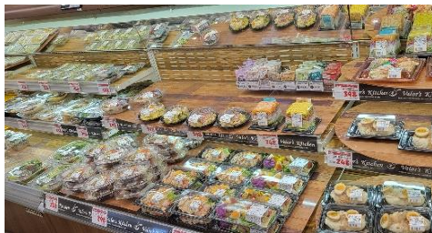 バロースーパーの総菜売場