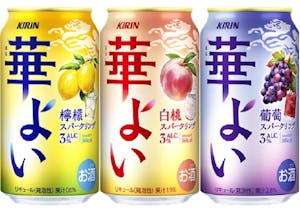 こころ華やぐ解放感を楽しめる、ALC.3%の果実スパークリング 「キリン 華よい」新発売!