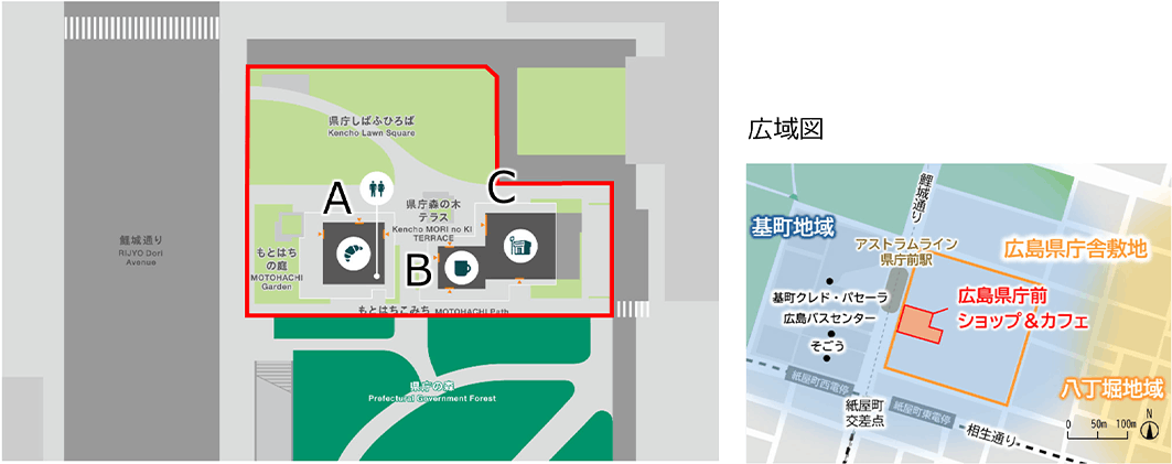 「MOTOMACHI CONNECT」の敷地全体図