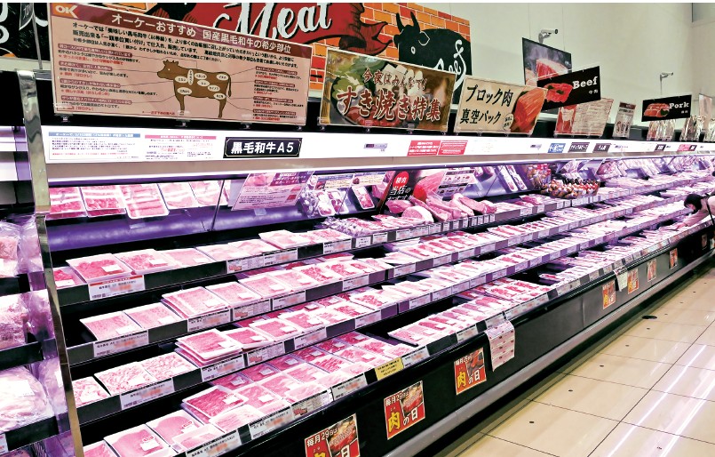 オーケー精肉売場の和牛