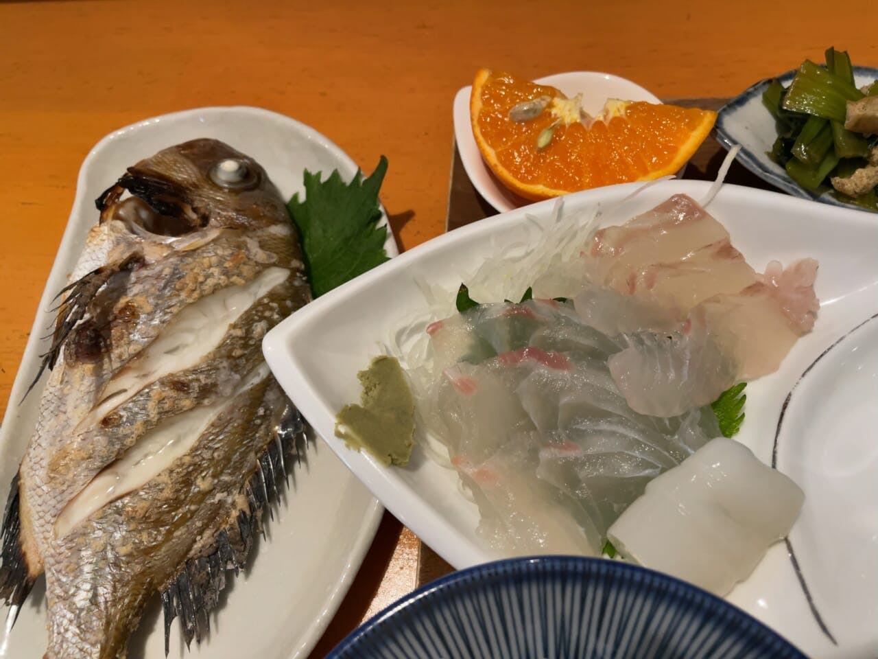 鞆の浦で有名な鯛をいただく。おいしい