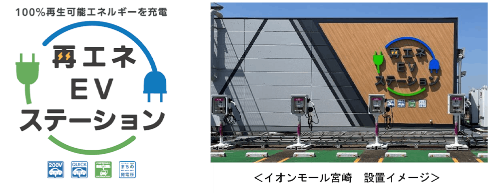 イオンモールの「再エネＥＶステーション」