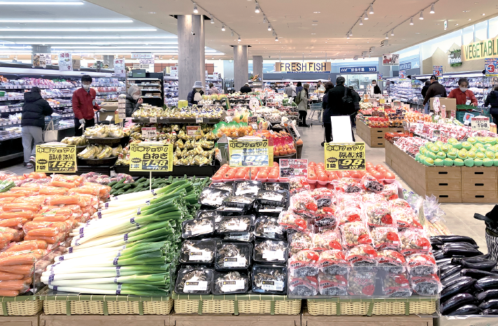 食品スーパー　売場例