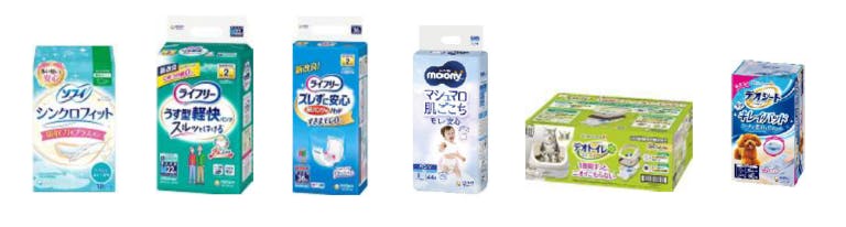 ベイシアとユニ・チャームの環境保全企画対象商品