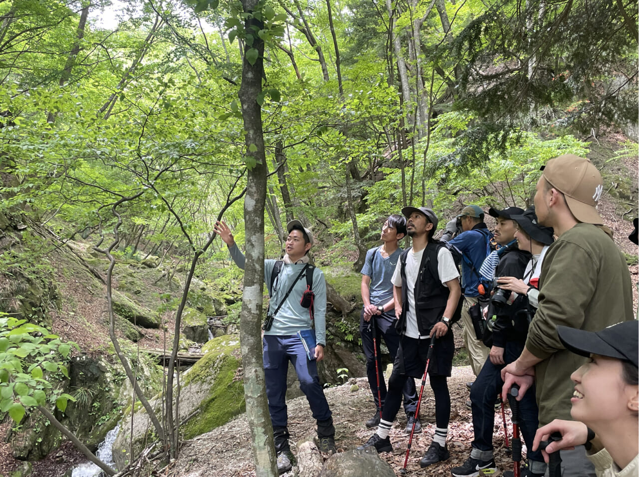 サントリーの「企業向け水源涵養研修」の様子