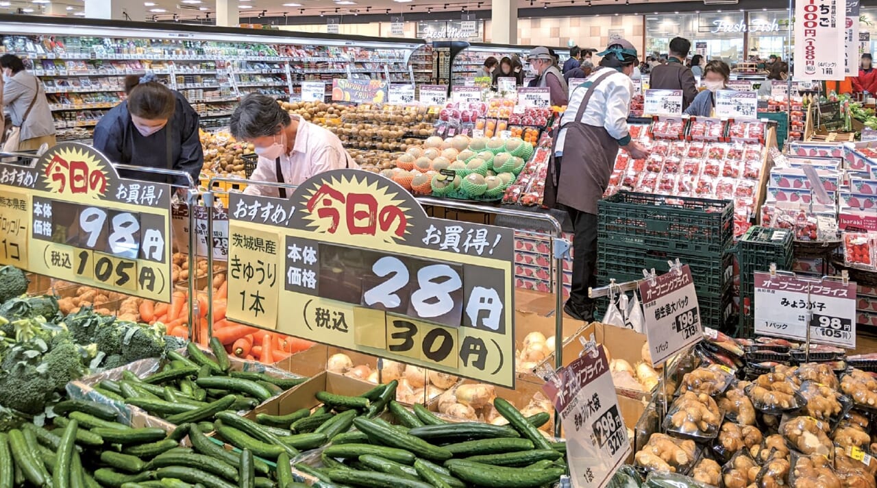 青果売場の目玉商品