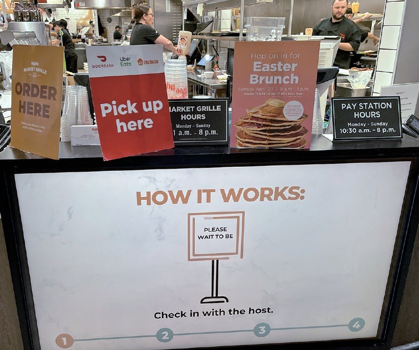 アプリによるデジタル注文画面