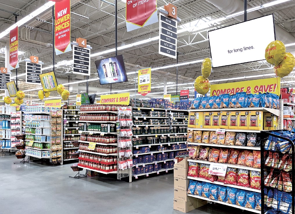 レジに面したトップエンド