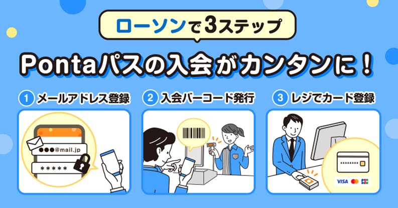 「Pontaパス」の入会をローソン店頭で受付開始