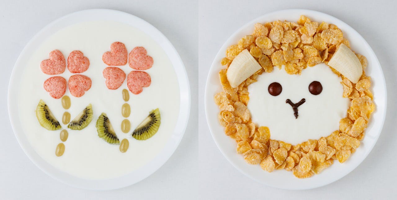 「シスコーン」とコラボした“ヨーグルトアート”