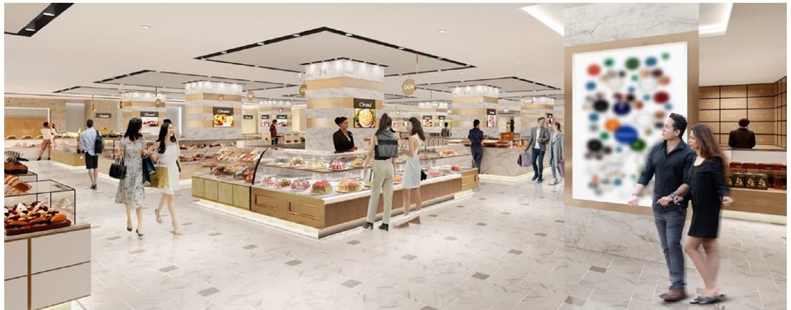 西武池袋本店　地下1階スイーツ＆ギフト　フロアイメージ