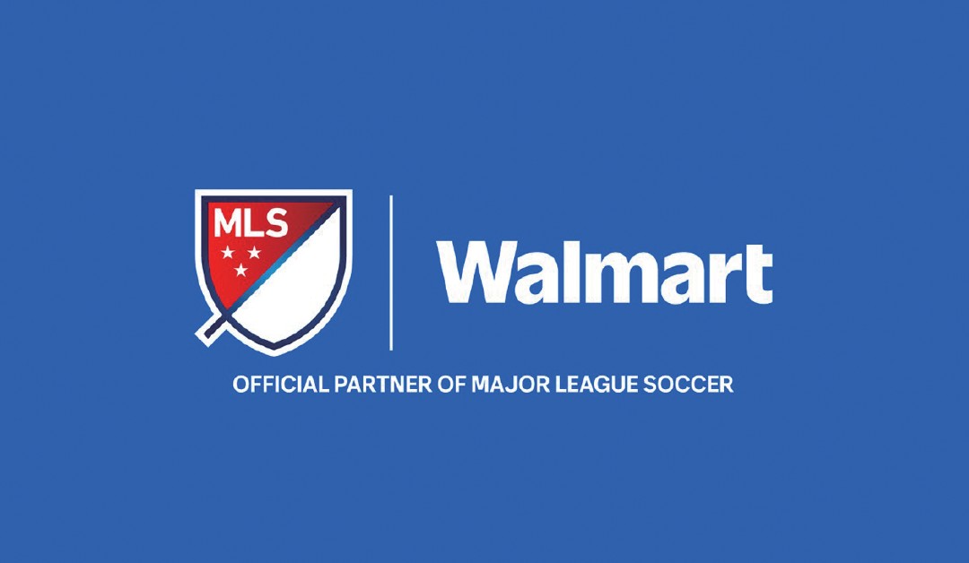 ウォルマートがメジャーリーグサッカーとパートナーシップを結んだことを表す画像