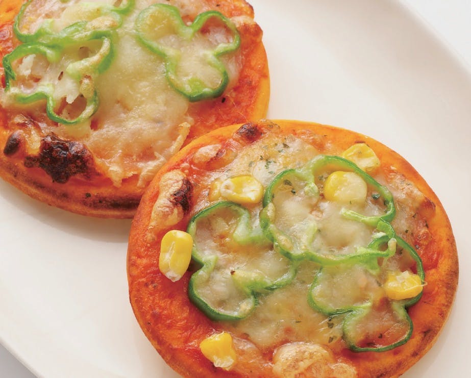 キッズサイズのピザ