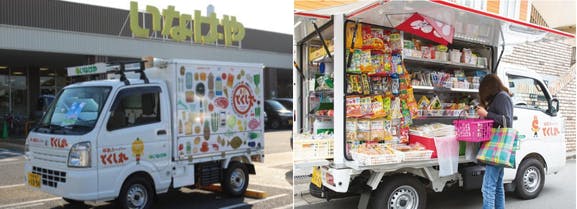 いなげやの移動スーパー「とくし丸」