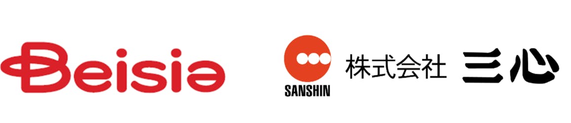ベイシアと三心のロゴ