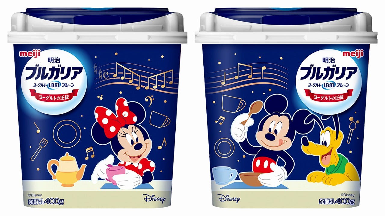 「明治ブルガリアヨーグルト」期間限定ディズニーデザインパッケージ