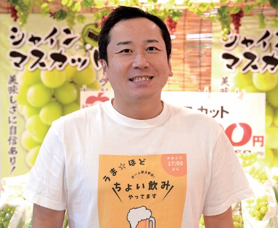 社長自らオリジナルTシャツでアピール