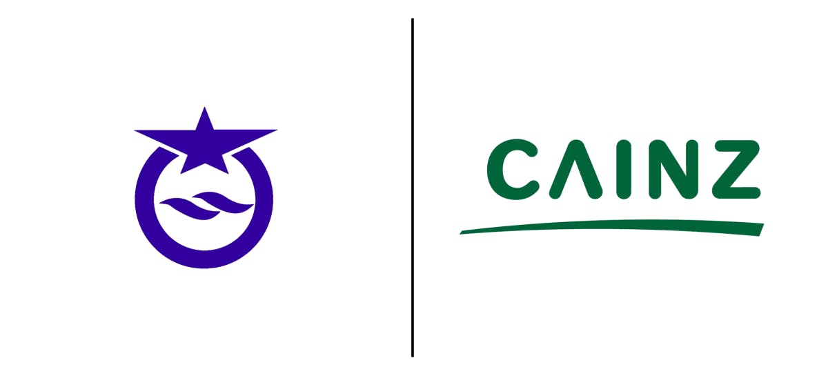 カインズと滋賀県大津市のロゴ