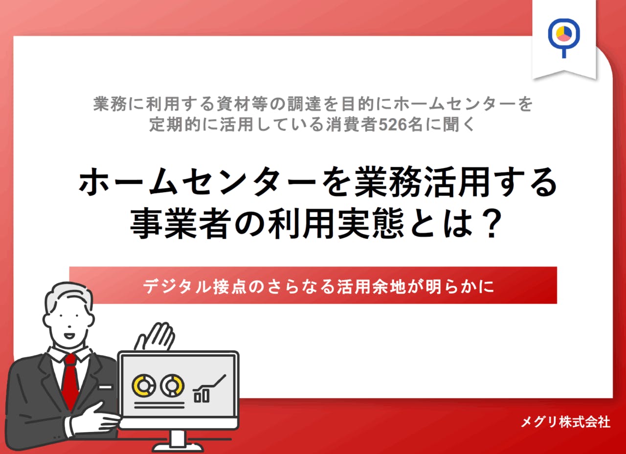 メグリのホームセンター業務活用の利用実態調査