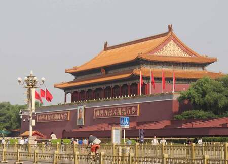 中国・北京の天安門広場