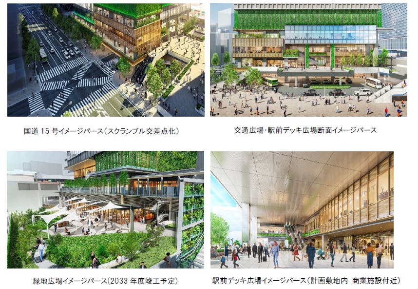 田町駅西口駅前地区開発事業 整備イメージ