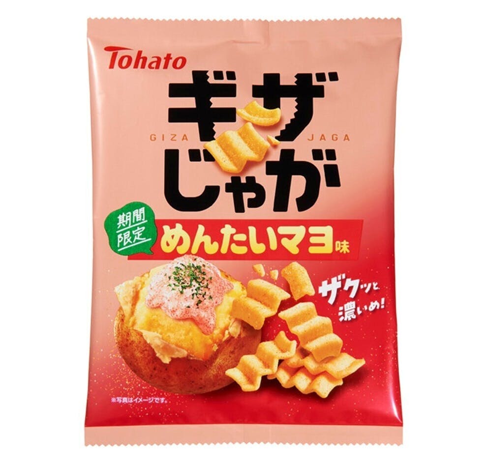 東ハト「ギザじゃが・めんたいマヨ味」