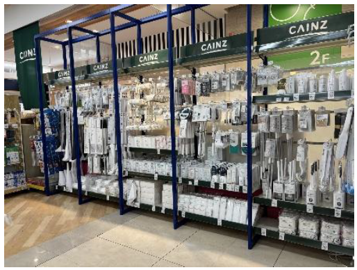 ゆめタウン内のカインズオリジナル商品売場の例(1)