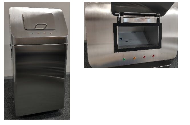 ローソン店舗に設置する専用回収ボックス