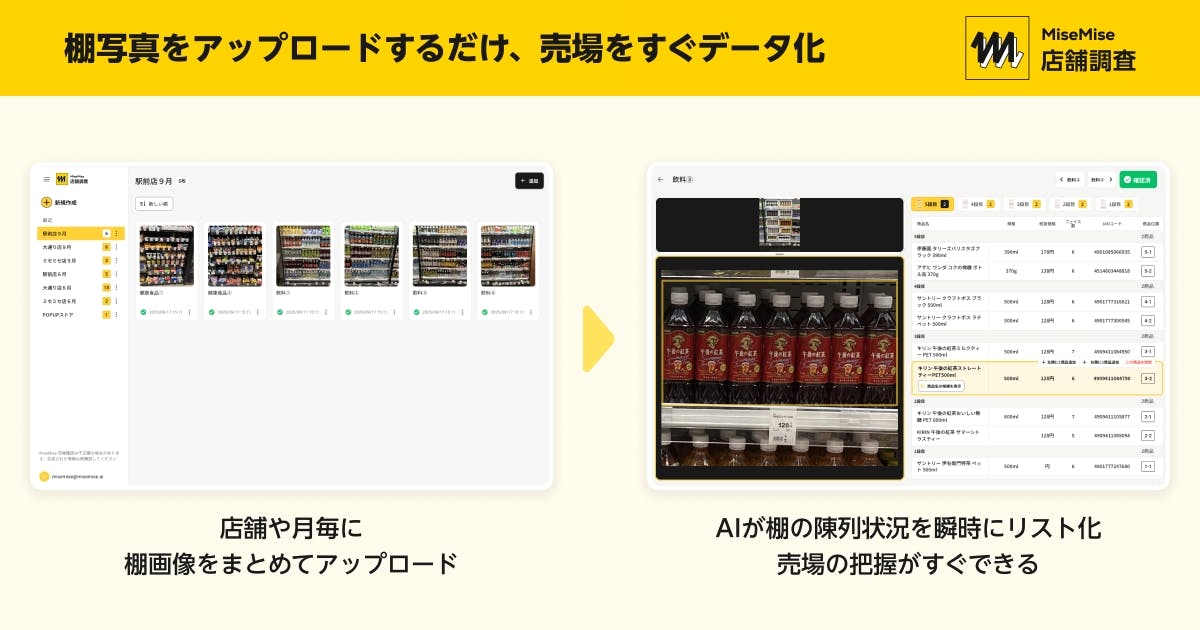 Preferred Networksの「MiseMise　店舗調査」