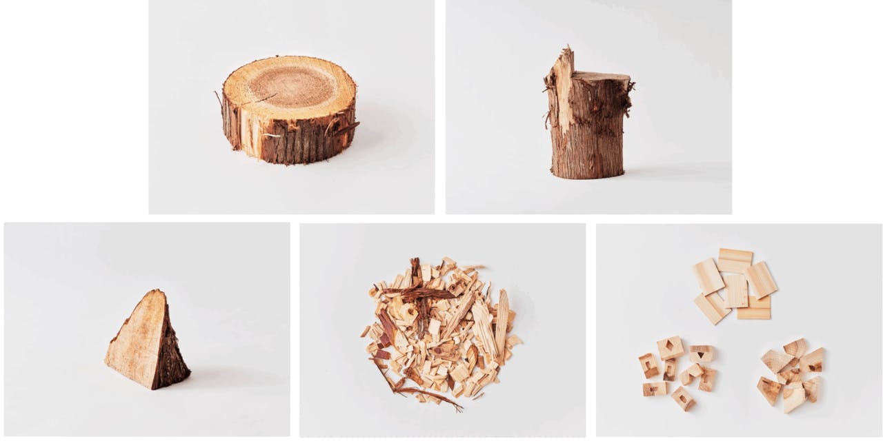 山のダイゴミプロジェクト」から生まれた「山の木っ端(こっぱ)」シリーズ