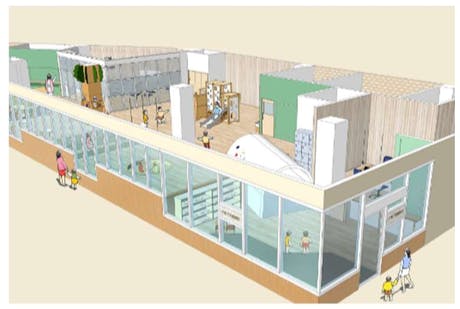 守山市子育て支援拠点施設「mamocco(まもっこ)」