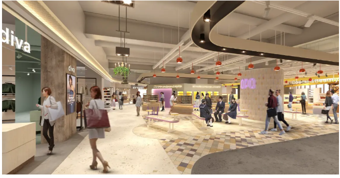 「キャナルシティオーパ」センターウォーク　イメージ図(1)