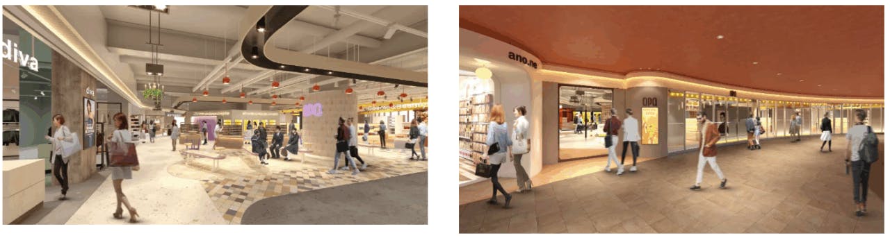 「キャナルシティオーパ」センターウォーク　イメージ図