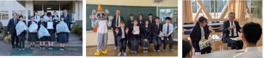 カスミ、茨城・笠間中学回収のペットボトルキャップ42.82㎏をワクチン支援に寄付