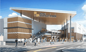 「(仮称) 三井アウトレットパーク 福岡」 入口 CG