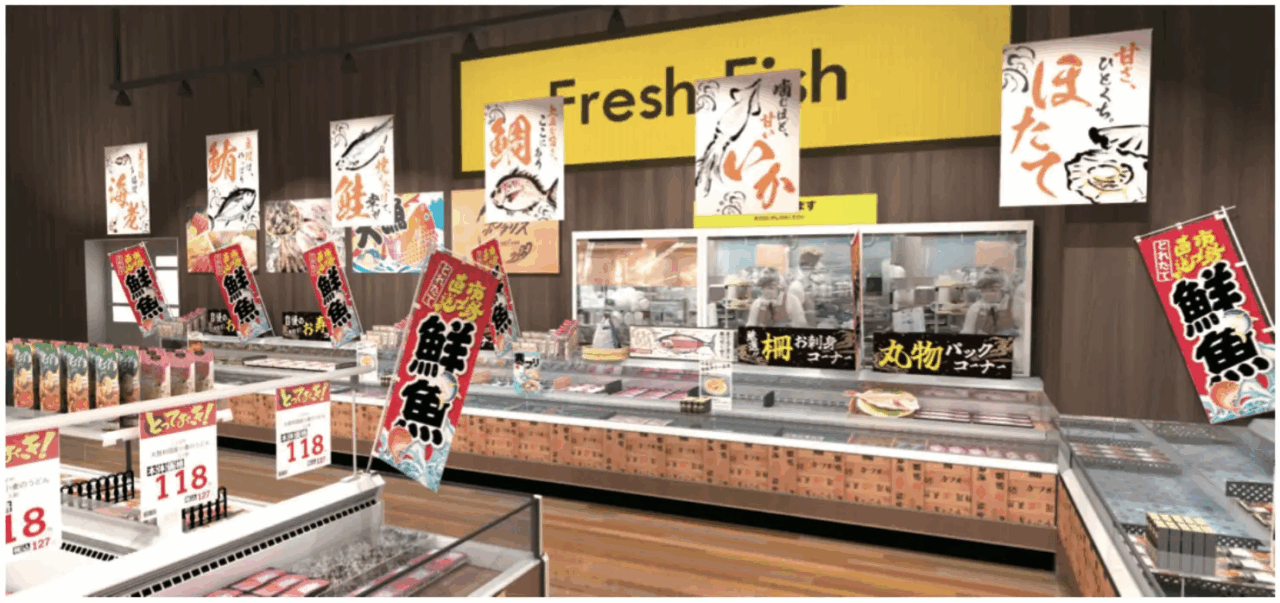 TRIAL smart 新発寒店内の鮮魚専門店「ポラリス」イメージ