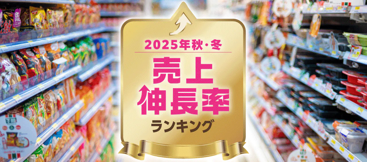 2025年秋・冬　売上伸長率ランキング